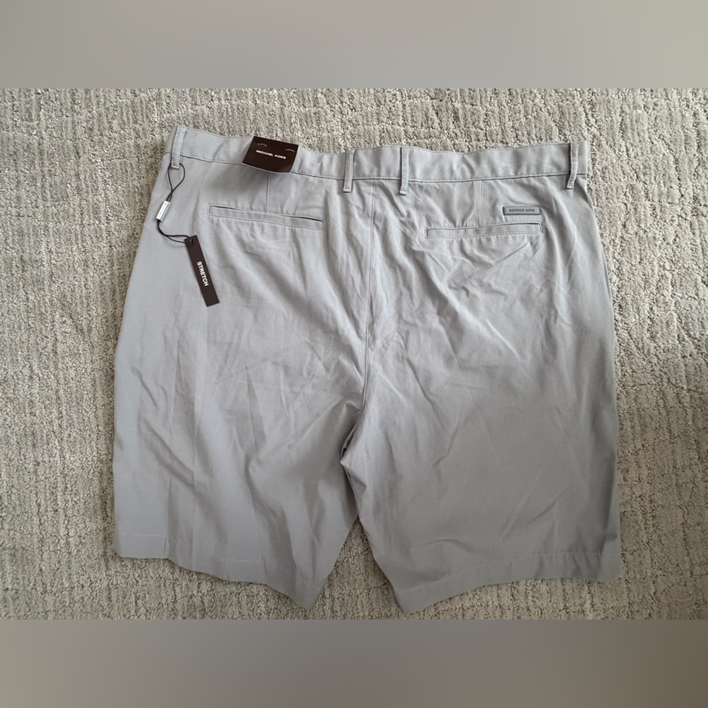 Michael Kors Light Gray Flat Front Shorts - Picture 3 of 5
